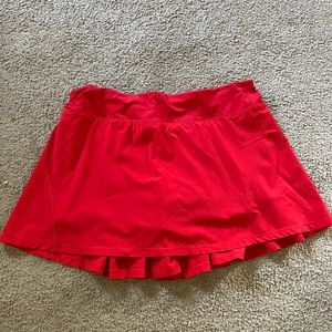 Red Lululemon Skirt